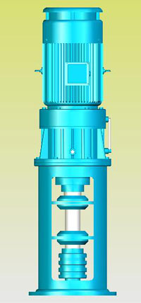 發(fā)酵罐用立式行星齒輪減速器實(shí)體模型
