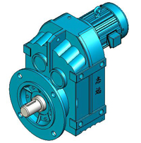 MP系列平行軸斜齒輪減速機(jī)實(shí)體模型