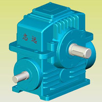 PWU型平面二次包絡(luò)環(huán)面蝸桿減速器實(shí)體模型