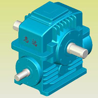 PWU型平面二次包絡(luò)環(huán)面蝸桿減速器實(shí)體模型