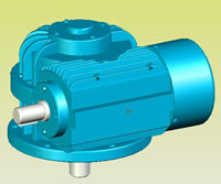 PWS型平面二次包絡(luò)環(huán)面蝸桿減速器實(shí)體模型(GB/T16449-1996)