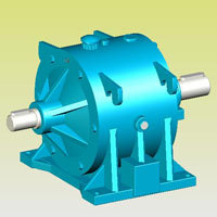 SP雙排直齒行星減速機(jī)實體模型JB/T6999-93