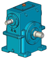 WS型圓柱蝸桿減速器實體模型
