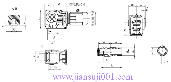 JTK系列斜齒輪-錐齒輪減速電機(jī)