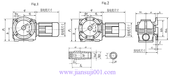 JTS系列斜齒輪-蝸輪減速電機(jī)