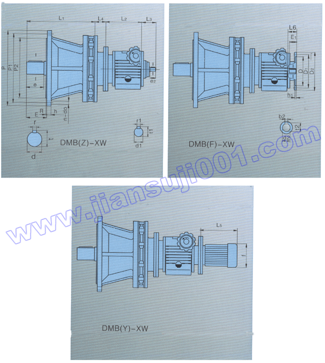 DMB系列無級(jí)變速器與X系列擺線減速機(jī)組合