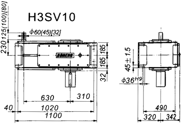 H3SV系列外型及安裝尺寸圖