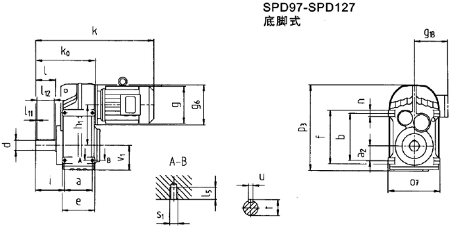 SP系列平行軸斜齒輪減速電機(jī)(圖)