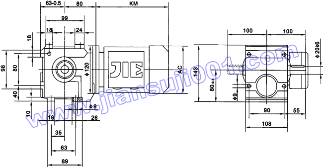 JRTS斜齒輪——蝸輪蝸桿減速電機