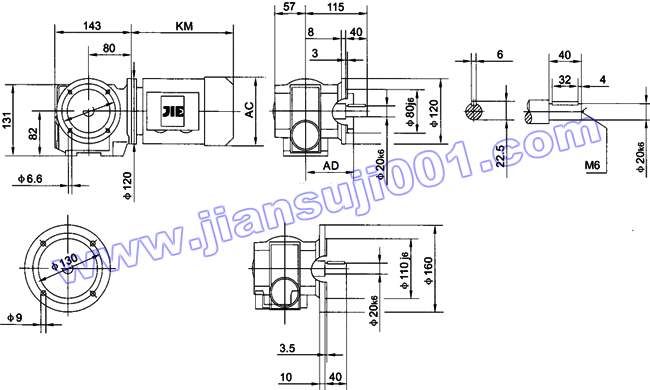 JRTS斜齒輪——蝸輪蝸桿減速電機