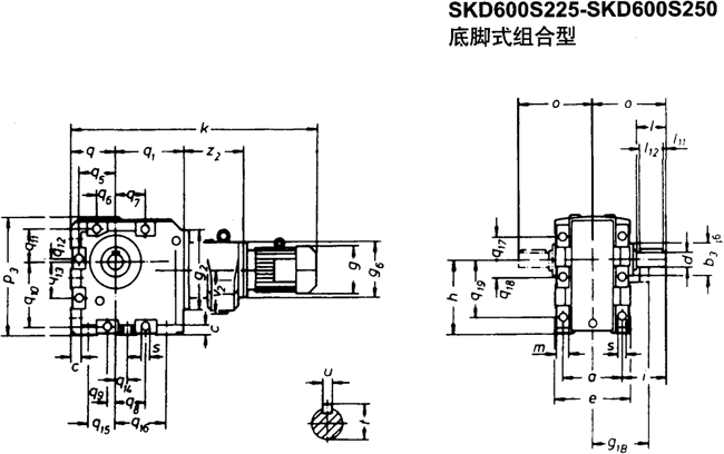 SK系列斜齒輪—蝸旋傘齒輪減速電機(jī)