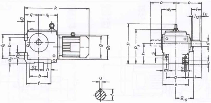 SW斜齒輪—蝸輪蝸桿減速電機
