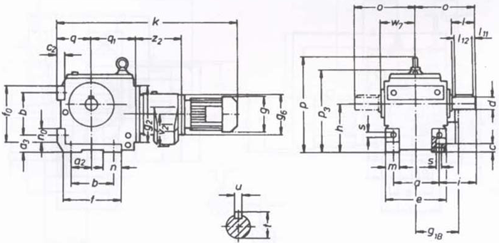 SW斜齒輪—蝸輪蝸桿減速電機