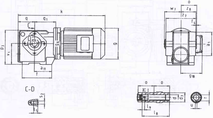 SW斜齒輪—蝸輪蝸桿減速電機