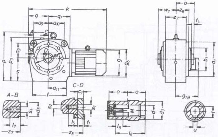 SW斜齒輪—蝸輪蝸桿減速電機