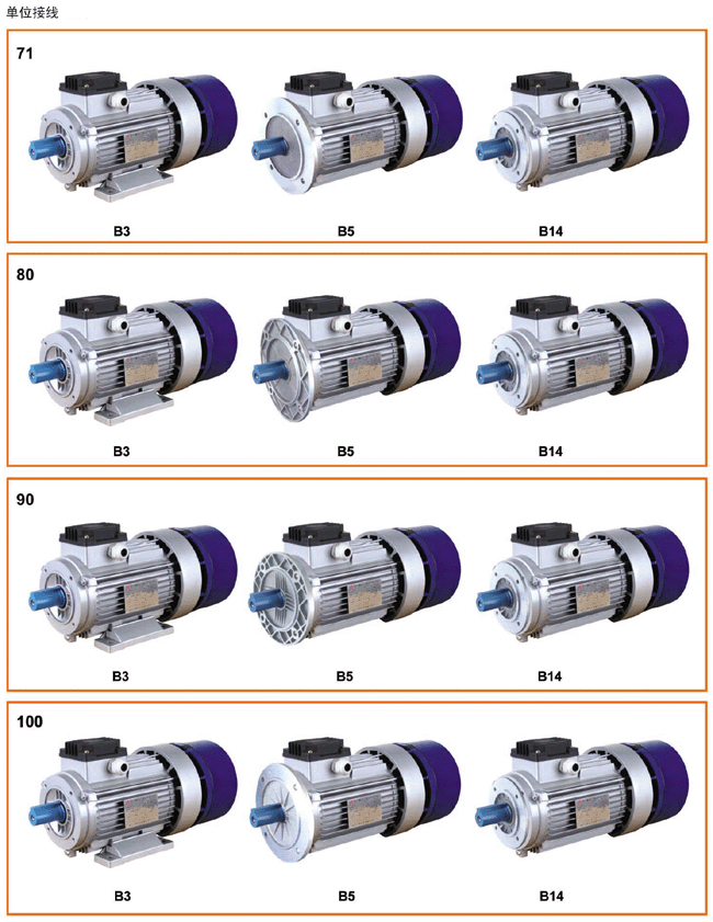WYEJA系列制動(dòng)電動(dòng)機(jī)單位接線(xiàn)及雙位接線(xiàn)